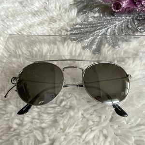 Metal Round Aviator Sunglasses with Nose Pads | NEW Forever 21